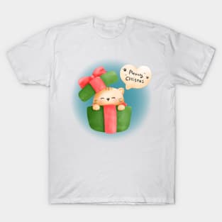 Cute Cat in a Gift Box T-Shirt